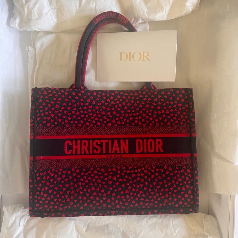 Dior Special Edition “I LOVE PARIS” Red and Black Tote Bag